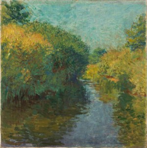 Buschiges Ufer by Arthur ILLIES - auction artwork with signature