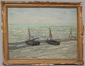 Marint Motiv by Bela DÉRY - auction artwork with signature