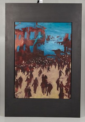 Börskrasch by Ingvar SJÖBERG - auction artwork with signature