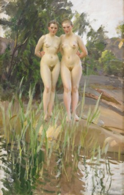Två Vänner/väninnor by Anders ZORN
