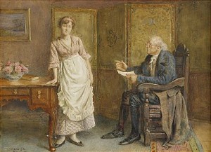 Interiör by George Goodwin The Younger KILBURNE (II) - auction artwork with signature