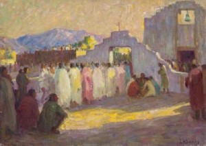 Study For The Sunset Dance, Taos by Joseph Henry SHARP