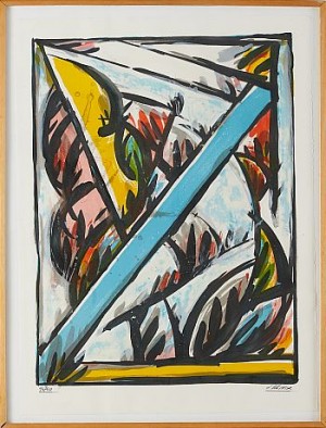 Composition by Jacques POLI - auction artwork with signature
