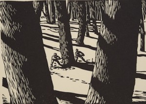 Woodcutters by Walter Dubois RICHARDS - auction artwork with signature