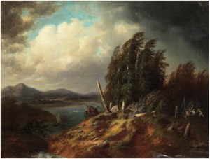 Caught By The Storm by Vasiliy Grigorievich PISKUNOV - auction artwork with signature