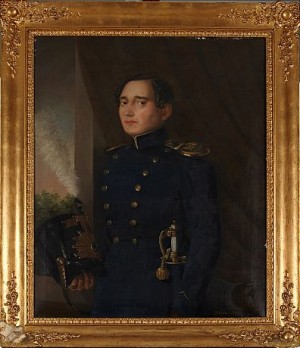 Officersporträtt by Johan A. HALLGREN - auction artwork with signature