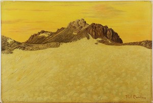 Snow Covered Mountain Tops by Philip CARNINE - auction artwork with signature