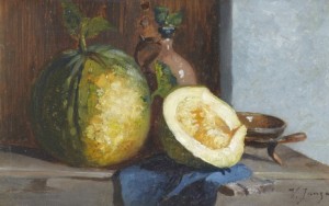 Zátiší S Melounem by Vaclav JANSA - auction artwork with signature