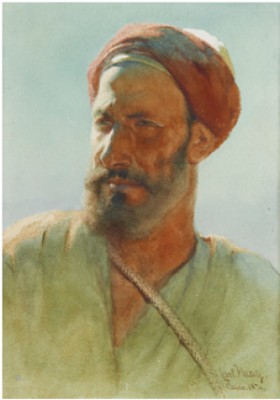 Egyptisk Man by Carl HAAG