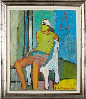 Sittande Pojke by Amir TIMERGALEEV - auction artwork with signature