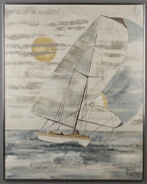 Segelbåt by Lee REYNOLDS BURR - auction artwork with signature