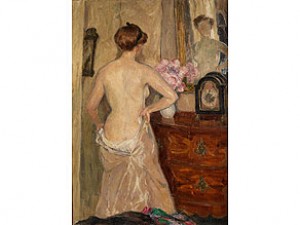 Frauenakt Vor Dem Spiegel by Karl Johann Nikolaus PIEPHO - auction artwork with signature