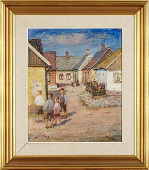 Bakgård Med Barn by Gottfrid OLSSON