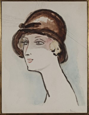 Portrait De Femme Au Chapeau by Kees Van DONGEN