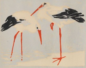 Egrets by George WINKELMANN - auction artwork with signature