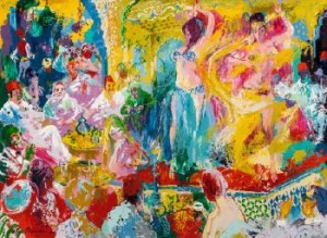 Dancers In The Koutoubia Palace, Tangier by Leroy NEIMAN