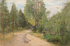 Lady On A Forest Path by Elias MUUKKA
