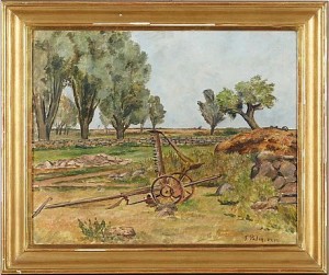 Landskap Med Slåttermaskin, Frankrike by Torsten PALM
