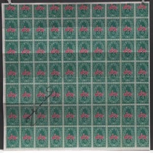 Twice Signed S & H Green Stamps Exhibition Invitation by Andy WARHOL