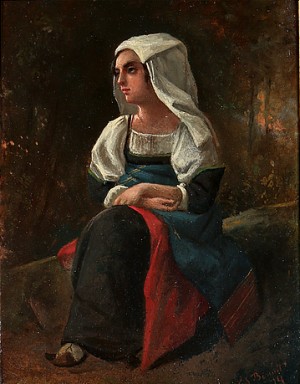 Sittande Kvinna by Carl Stephan BENNET