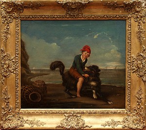 Gosse Med Hund by William KIDD