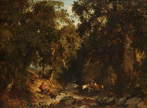 Landskap Med Träd Och Figurer by Henry JUTSUM - auction artwork with signature