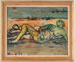 Nakna Vid Strand by Sylvain VIGNY