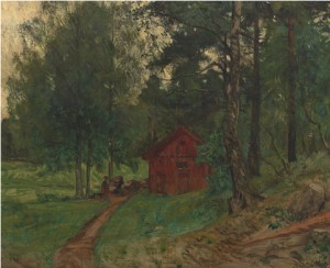 Norwegian Homestead by Olof ARBORELIUS