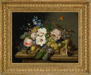 (2) Blomsterstilleben by Franz Xaver PETTER - auction artwork with signature