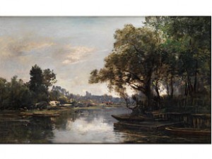 Seelandschaft Mit Kähnen by Maurice LEVIS - auction artwork with signature