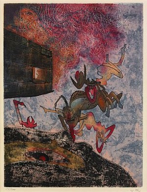 Hom Mere (chaosmos), Three Colour Etchings by Roberto MATTA
