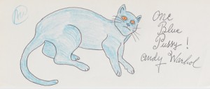 One Blue Pussy by Andy WARHOL