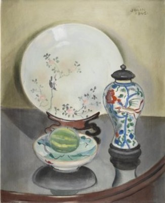 Stilleben Med Kinesiskt Porslin by Einar JOLIN