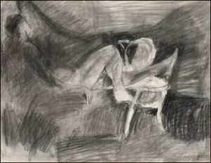 Resting Model by John Louis De ANDREA - auction artwork with signature