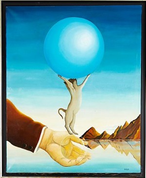 La Belle Blue by Daniel BERGAGNA - auction artwork with signature