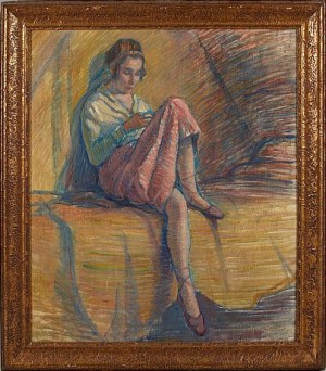 Sittande Dansös by Dick BEER