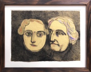 Dr. Claribel And Miss Etta by Ronald Brooks ‘R.b.’ KITAJ
