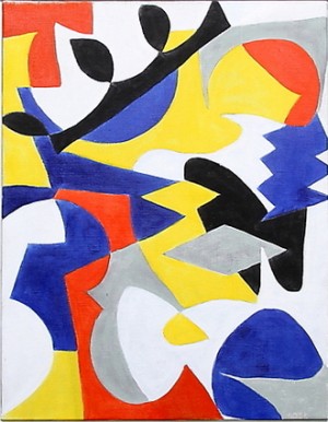 Composition by Mary Ann ROSE - auction artwork with signature