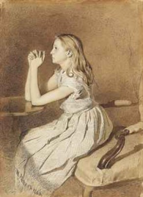 A Young Girl At Prayer by Ilya Efimovich REPIN
