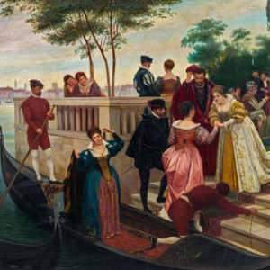 Venetian Scene by Hans ZATZKA