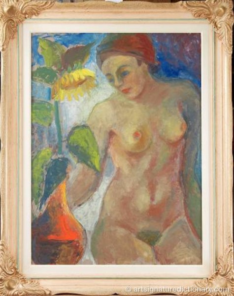 Kvinna Med Solros by Bror Viggo PEDERSEN