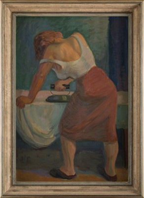 Strykande Kvinna by Onni OJA