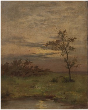 Sunset, Fountainbleu by Georgia Timken FRY - auction artwork with signature