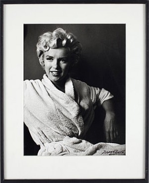 Marilyn I Badrock. äkthetsintyg á Tergo by George BARRIS