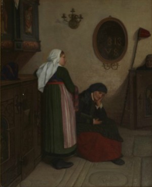Kyrkointeriör Med Kvinnor by Jakob KULLE