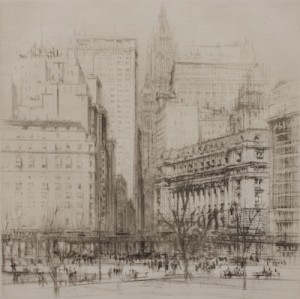 Battery Park, New York City by William WALCOT