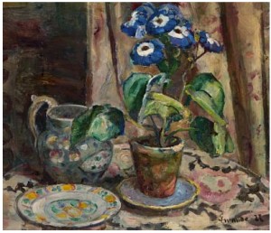 Oppstilling Med Mugge, Fat Og Blomst by Severin GRANDE