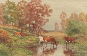 Cows Watering by Thomas Bigelow CRAIG