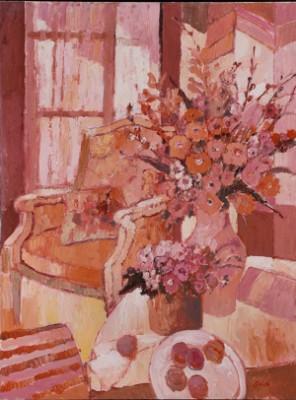 Rose Interieur by Jean SARDI - auction artwork with signature