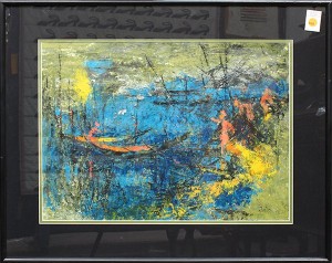 Fisherman Starting The Day by Hoi LEBADANG - auction artwork with signature
